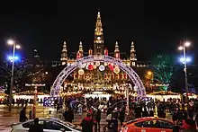 Christmas market in Vienna, Austria