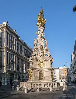 Plague Column, Vienna, by Matthias Rauchmiller and Johann Bernhard Fischer von Erlach, 1682 and 1694