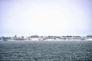 View of the Arctic research station on Wiese Island.