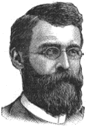 Bearded man in collar