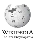 Wikipedia logo showing "Wikipedia: The Free Encyclopedia" in Scots