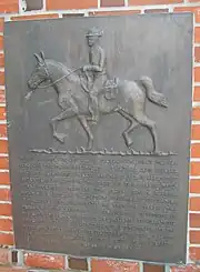 Plaque dedicated to the school's alumni at Willamette.