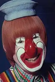 Photograph of the clown Willie Whistle