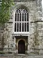 The baptistry door of the minster