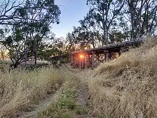 rail bridge over the Wimmera River between Quantong and East Natimuk