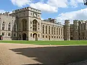 Upper Ward, Windsor Castle, Berkshire, as rebuilt by Wyatville (1824-1840)