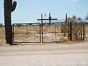 Wittmann Cemetery at 21307 Galvin Street. The first recorded burial was that of James Stalnaker in 1917.