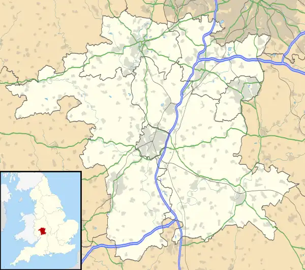 The Shrubbery is located in Worcestershire