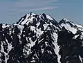 Mt. Worthington (centered), Buckhorn Mountain (right) seen from Mt. Townsend.