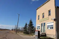 One of the few buildings in the hamlet of Wostok