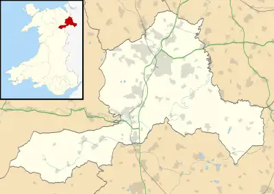 Bonc yr Hafod is located in Wrexham