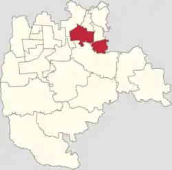 Location of Yinghai Area within Daxing District