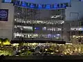 Yongsan Station's shopping area at night