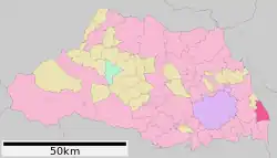 Location of Yoshikawa in Saitama Prefecture