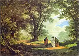 Gang nach Emmaus, Robert Zünd, 1877