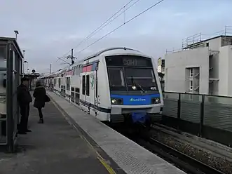 A Z 22500 train leaving the station