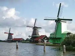 Windmills at the Zaanse Schans in 2007