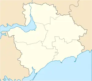 Kamianske is located in Zaporizhzhia Oblast