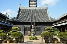 The Mahavira Hall at Zhenru Temple, built in 1320