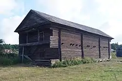 Historic barn in Kazachinsky District