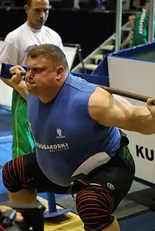 Savickas during the IFSA Strongman World 2-Man Championship in 2007