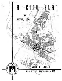 Front cover of the 1928 city plan